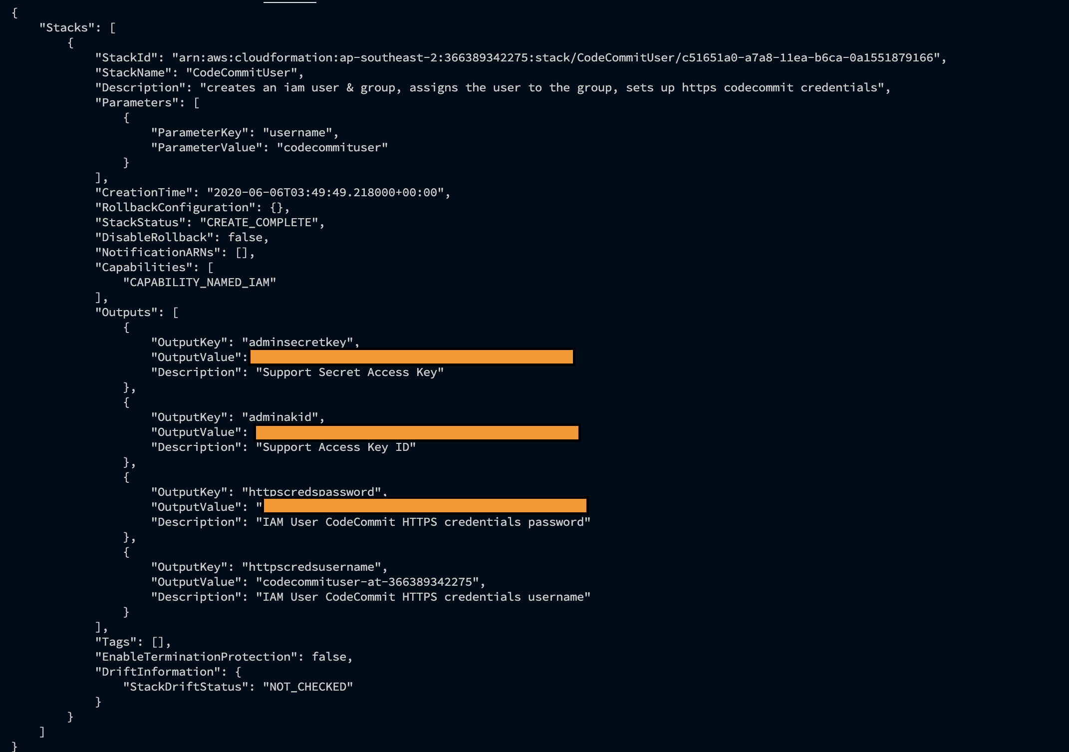 Creating CodeCommit HTTPS Security Credentials With CloudFormation Lambda-based Custom Resource